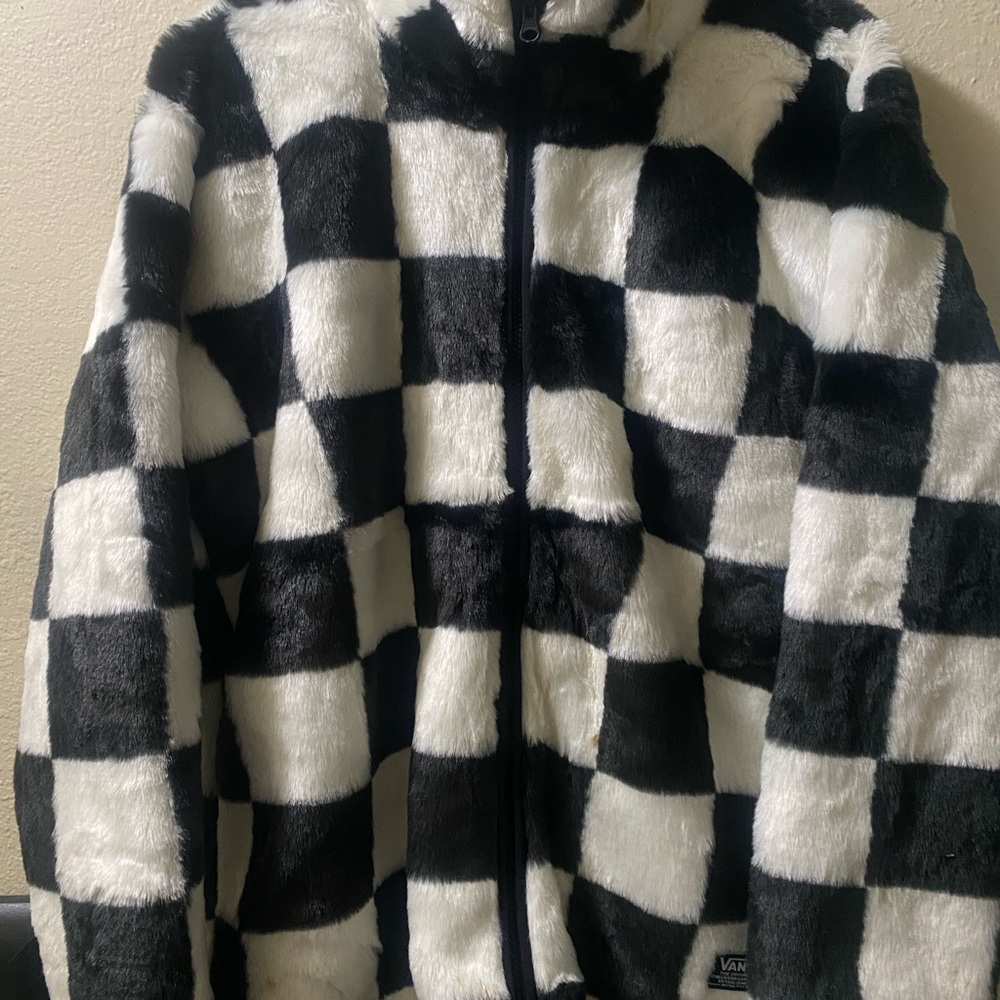 Vans Black and White Checkered Jacket